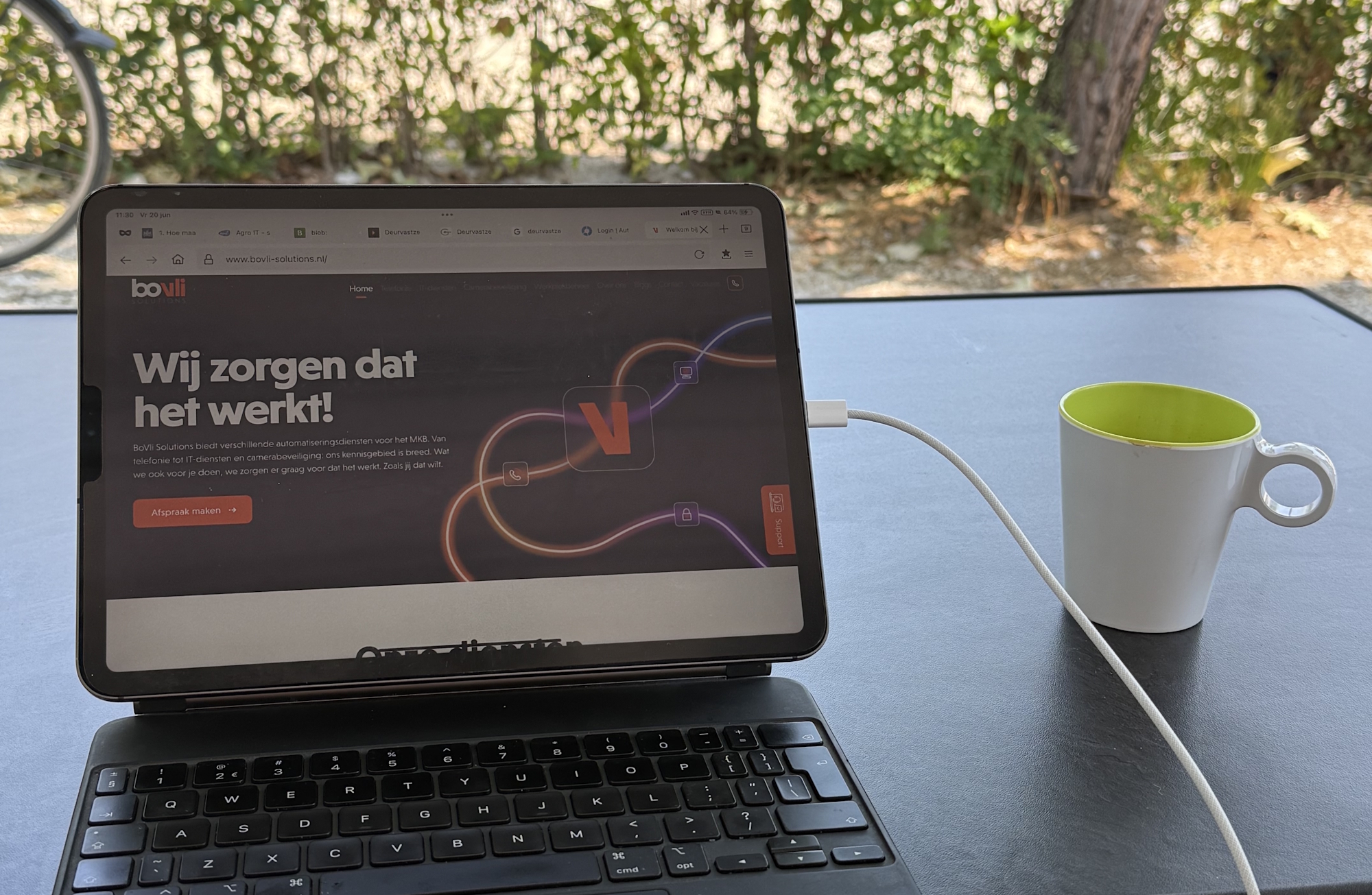 werk veilig op vakantie